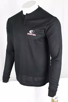 Mossy Oak Men's Henley Thermal Long Sleeve Shirt Base Layer Black  • $18.69