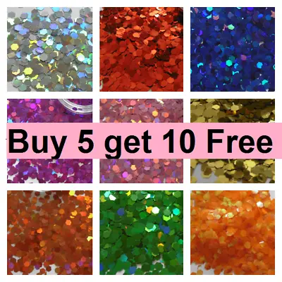£1.49 • Buy Chunky Cosmetic Glitter BUY 5 GET 10 FREE Lip Body Face Hair Festival Craft  5g