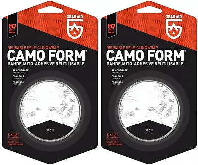 GEAR AID Camo Form Reusable Self-Cling Wrap 2  X 144  - Snow (2-Pack) • $28.68