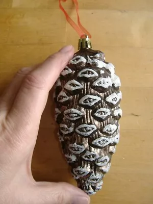 Fir Cone Bauble Large Christmas Tree Decoration Ornament • £4