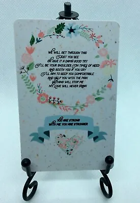 We Will Get Through This PVC Wallet Card Sentiment Keepsake Support Illness Gift • £1.35