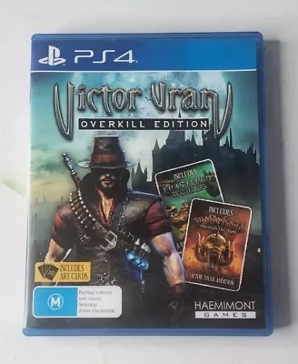 VICTOR VRAN OVERKILL EDITION (SONY PS4 GAME  M)  - Includes Art Cards  • $19.97