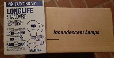 Light Bulbs 100 Watt. Package Contains 4 Bulbs Per Package. Incandescent A19. • $11.50