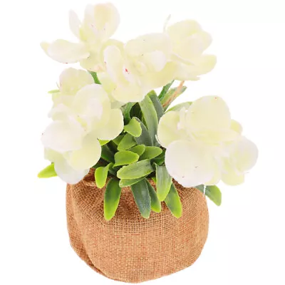  Mini Vases Tablescape Decor Artificial Potted Plant Phalaenopsis Orchid • £8.25