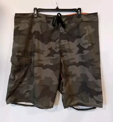 Billabong PX3 Platinum Mens 40 Boardshorts Woodlan Camo Green Beach Swim Lake • $14.95