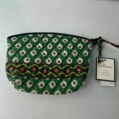 NWT Vera Bradley Small Lined Cosmetic Bag Greenfield Pattern Retired • $17.95