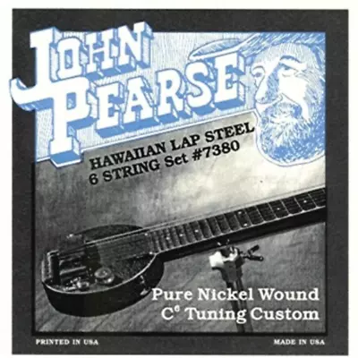 John Pearse Hawaiian Lap Steel 15-34 Strings Pure Nickel C6 Tuning 7380  • $13.95