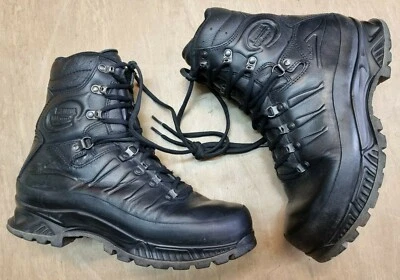 (GRADE 1) Meindl German Army SF Issue Black Leather GoreTex Combat Boots • £59.95
