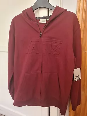 Vans Hoodie Maroon XL Youth • £7.99