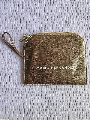 Mario Hernandez Brown Wallet Wristlet Women Leather With Matching Travel Mirror • $19.99