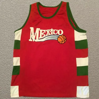 Retro Mexico #22 Red Basketball Jersey Red Custom Names • $34