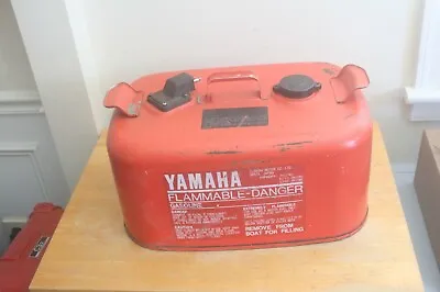 Vintage Yamaha Metal 6.3 Gallon Marine Outboard Motorboat Gas Fuel Can Tank Boat • $49.99