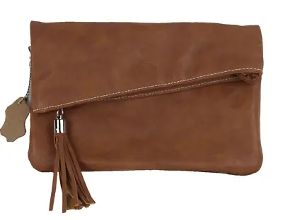 Matties Bag Wash Bag Klutch Leather 27 X 18 CM New • £34.12