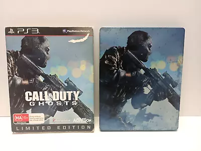 PS3 Sony Playstation - Call Of Duty : Ghosts - Limited Edition - Steel CaseFree • $13.99