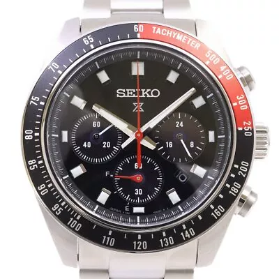 Seiko Prospex SBDL099 Speedtimer Date Black Pepsi Solar Mens Watch Authentic • $1106.83