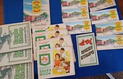 Green S And H Top Value Savings Stamps • $5