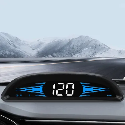 £25.80 • Buy Digital GPS Speedometer HUD Car Head-Up Display Overspeed Warning Fatigue Alarm 
