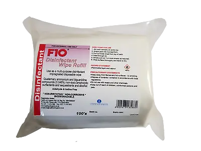 F10 Refill Pack Disinfectant 100 Wipe Birds Pet Reptile Cage Cleaner • £13.15
