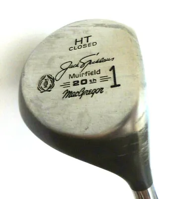 Jack Nicklaus Macgregor Muirfield 20th Metal 1 Wood Golf Club Rh Ht Closed Rare • $29.74