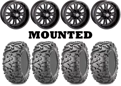 Kit 4 Maxxis Bighorn 2.0 Tires 25x8-12/25x10-12 On Moose 399X Matte Black CAN • $1260.05