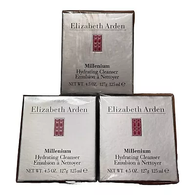 3 Elizabeth Arden Millenium Hydrating Cleanser 125 Ml 4.5oz NEW Sealed Boxes • $45