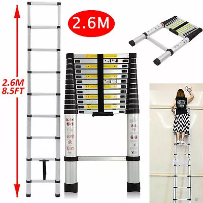 8-16 Ft Heavy Duty Multi-Purpose Aluminium Telescopic Folding Ladder Extendable • $76.40