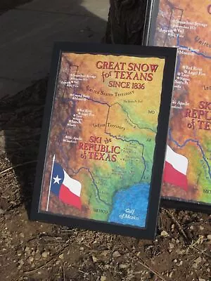 $12.49 • Buy 16 X 24  Republic Of Texas Ski Map- Vail, Colorado