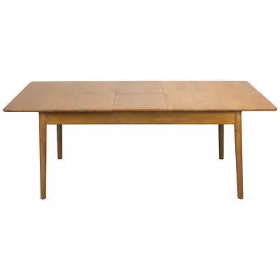 Levede Dining Table 1.6-2M Extendable Rubber Wood Frame Rectangle 8-10 Seater • $575.98