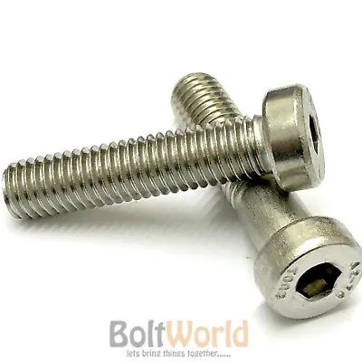 A2 Stainless Steel Low Head Socket Cap Screws Allen Key Bolts Hex Head Din 7984 • £2.33