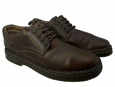 BORN Men Sz 10.5 Brown Leather Casual M6068 Lace Up Comfort Shoes • $29.97