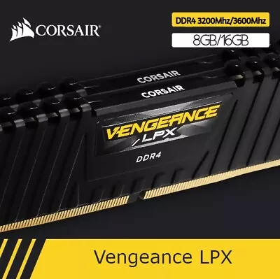CORSAIR DDR4 RAM Desktop Memory Vengeance 8GB/16GB 3200Mhz 3600Mhz • £38.99