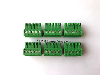 (Pack Of 6) 5 Pin - 3.81mm Phoenix Contact Connector Plug - PCB Terminal Block • $10.80