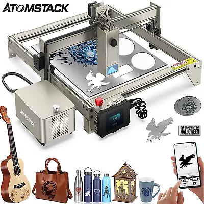 ATOMSTACK S20 Pro 20W Laser Engraving Machine W/ Air Assist Kit USB Connect R5F5 • $352.98