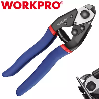 WORKPRO 7.5  Cable Cutter Heavy Duty Wire Rope Cutter Chrome Vanadium Steel Jaws • $18.99