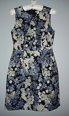 H&M Tapestry Style Floral Blue Mix Dress Size 8 • £16