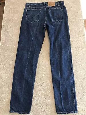 Vintage 505 Levi’s Orange Tab Mens 36 X 34 Denim Made In USA Dark Wash • $39.99