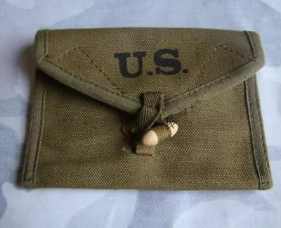 Military Ww2 Wwii Us Army Usmc First Aid 1943 Canvas Ammo Pouch • $8.99