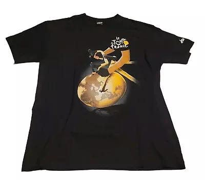 Le Tour De France T Shirt XL Black 2014 Cycling Sports Bicycle Merchandise  • $22