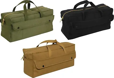 Jumbo Mechanics Tool Bag Heavy Duty Long Work Gear Carry Bag With Brass Zipper • $27.99