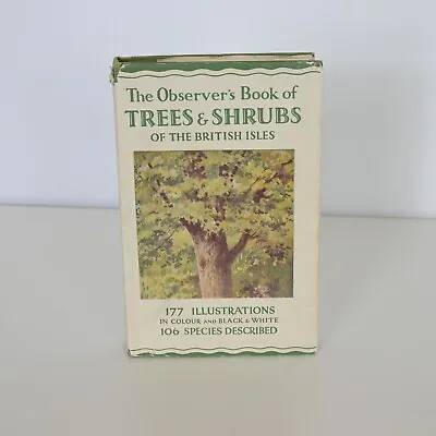 Observers Book Of Trees & Shrubs Of The British Isles 1938 1st Editon • £29.95