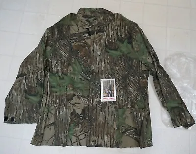 Realtree Mossy Oak Camouflage Mosquito Bug Mesh Jacket Mens XL Full Zip • $7.50