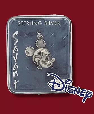 Disney Mickey Mouse Sterling Silver 925 Charm - Vtg Savant Souvenir Wdw Parks • $13.95