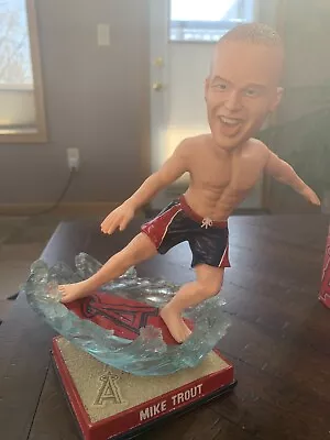 MIKE TROUT Los Angeles Angels  Surfing   RARE  Bobblehead Of The Month  208/262 • $59.95