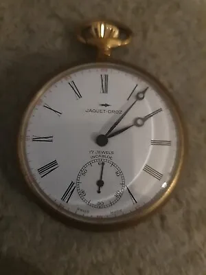 Rare Vintage Jaquet Droz Pocket Watch FWO • £220