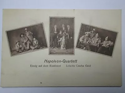 The Napoleon Quartett Theatre Vaudeville Acts Vintage Postcard K35 • £3.99
