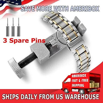 Metal Adjustable Watch Band Strap Bracelet Link Pin Remover Repair Tool Kit • $4.49