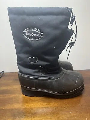 LaCrosse Ice Snow PAC EXTREME COLD Winter Boots Mens Sz 13 Black Felt Liner 16  • $55.99