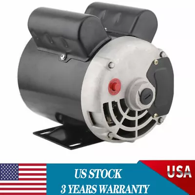 SPL Air Compressor Electric Motor 2HP 56Frame Single Phase 115/230V 3450 RPM ODP • $119