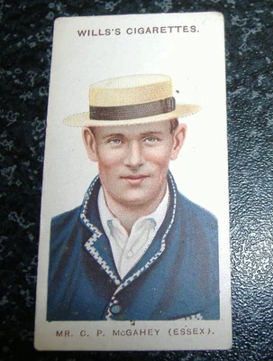 £4 • Buy Wills - Cricketers 1908 (Large S) No3 - C.P. McGahey, Essex