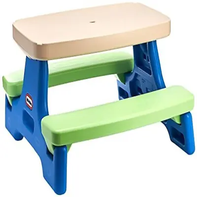 Little Tikes Easy Store Jr. Kid Picnic Play Table Standard Bluegreen  • $125.06